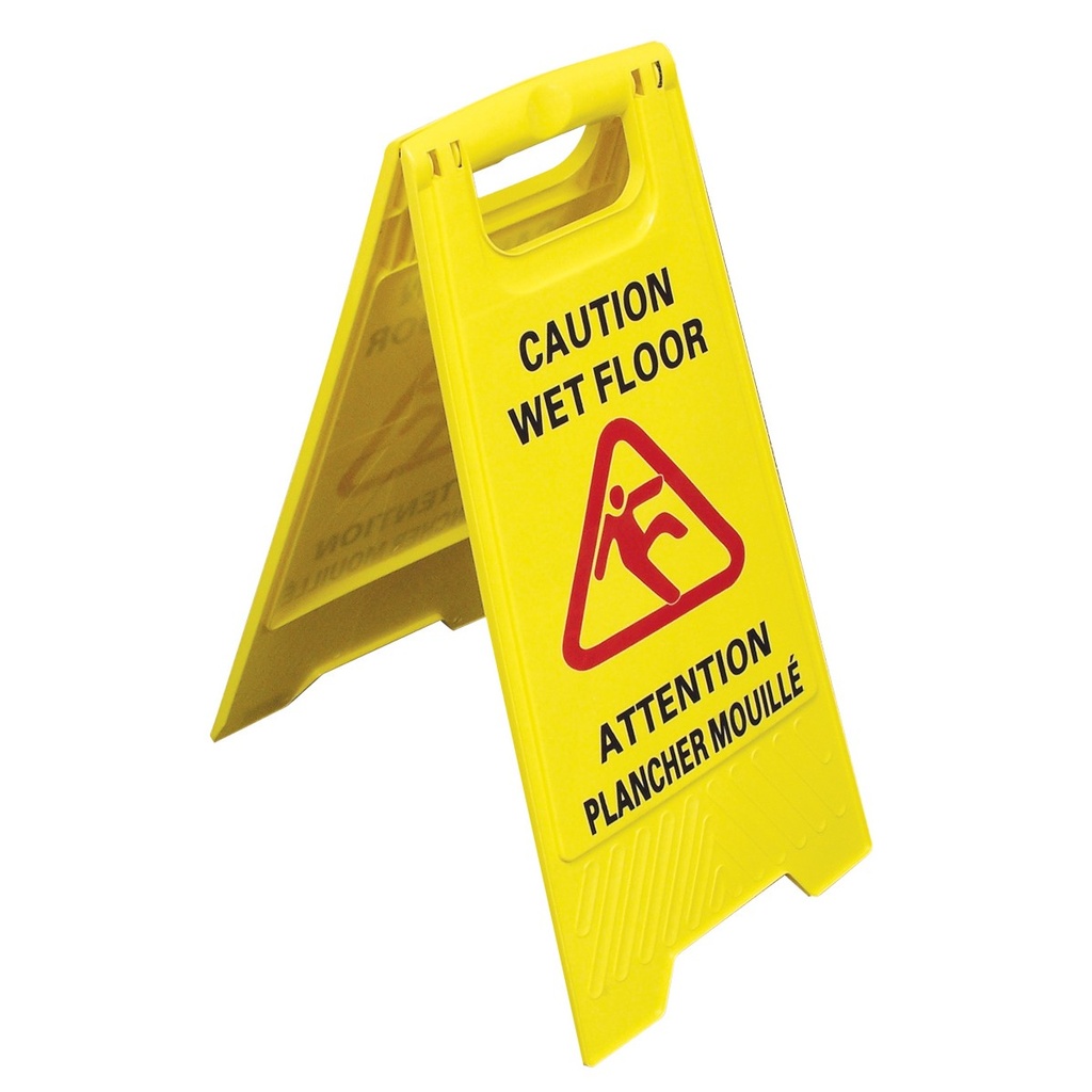 R3-177003401 Wet Floor Sign W/ Caution Yellow