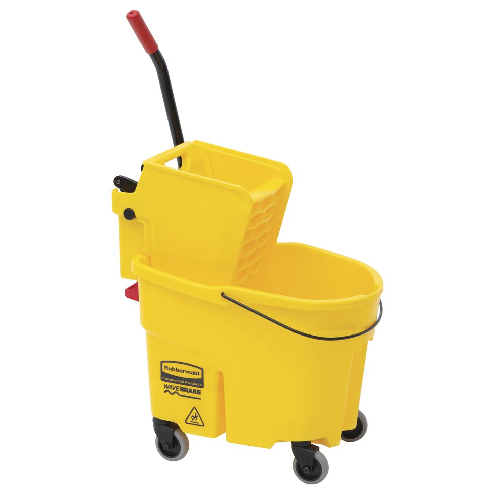 R3-17707615 Wavebrake 35qt Yellow Down-Press Mop Bucket Combo