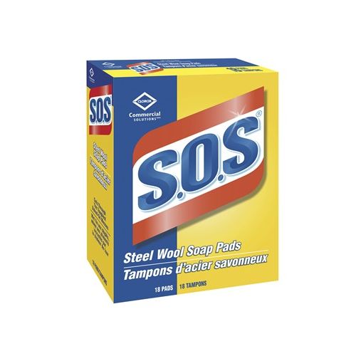 R3-383811775 S.O.S. Steel Wool Soap Pad 18/pk