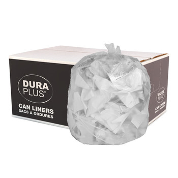 R3-57760049 Dura Plus Garbage Bags 26x36 XS Clear 125/cs