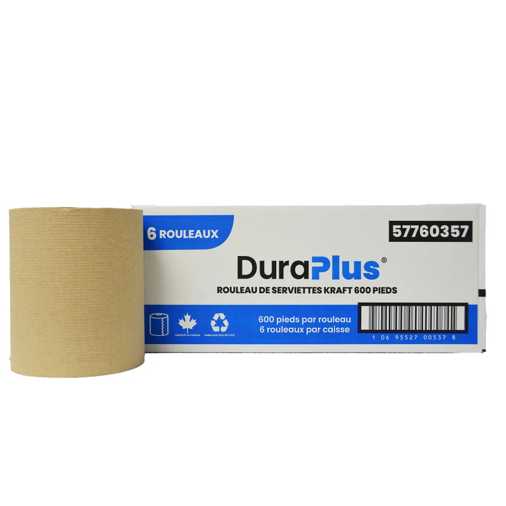 R3-57760357 Dura Plus Roll Towel 600" Kraft 6/cs