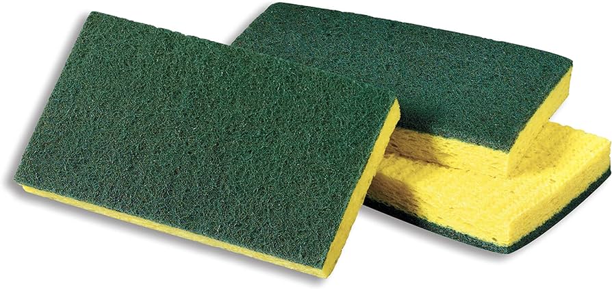 R3-665574741 3M Scotchbrite Medium Duty Green Sponge  3.5"x6" #74