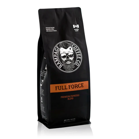 RC-FULLFORCE340WB Rampage Full Force Whole Bean Coffee 340gram