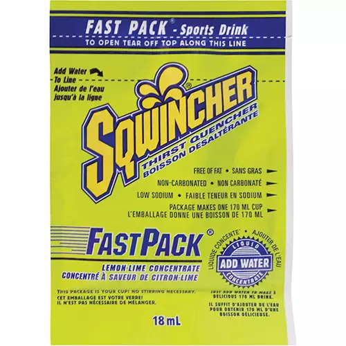 SCN-SAF874 Sqwincher Fast Pack Lemon Lime  50/box