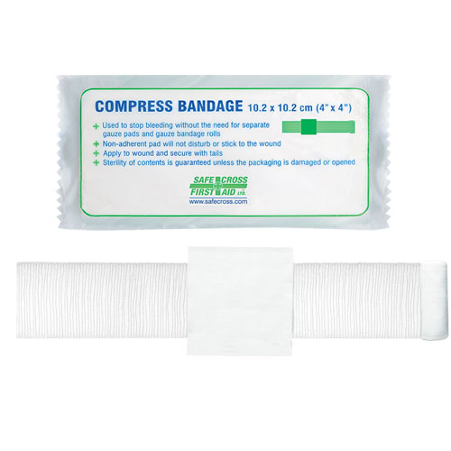 SFC-02424 02424 Safecross Compress Bandage 4 inch