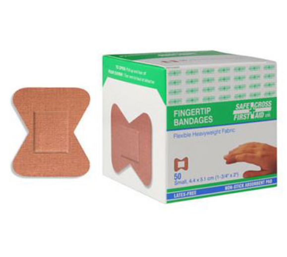 SFC-03016 Fabric Bandages, Fingertip Small, 4.4X5.1Cm, Heavyweight, 50/Box