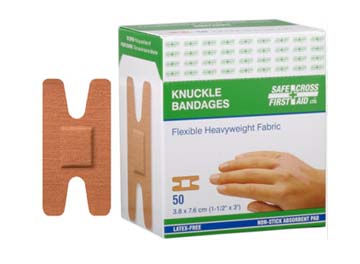 SFC-03025 Heavyweight Fabric Bandages Knuckle 50/Box