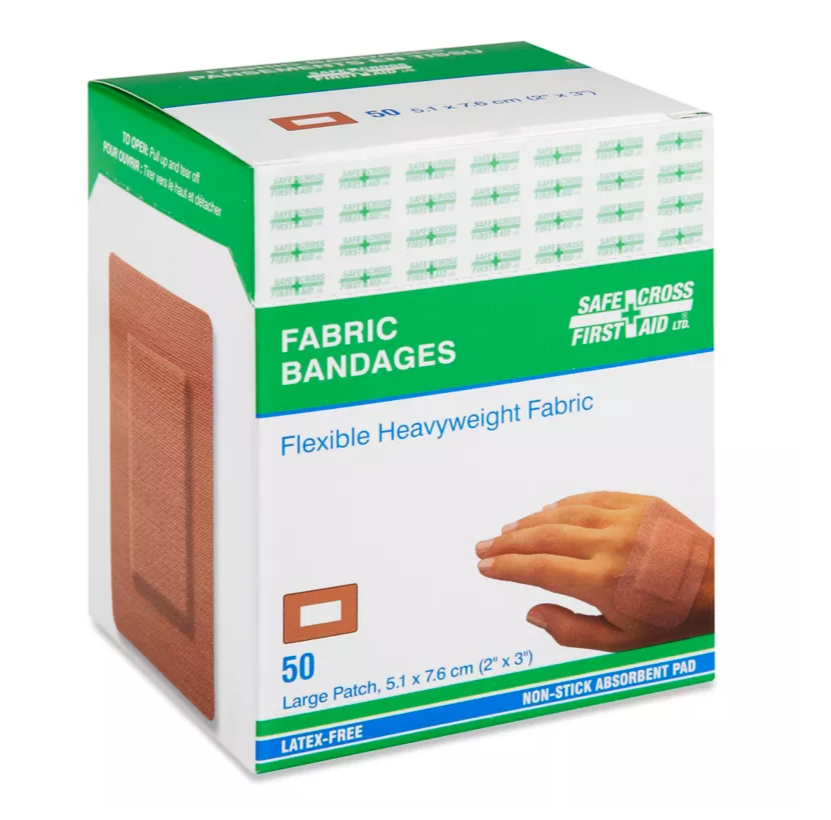 SFC-03035 Large Patch Bandages 50/bx