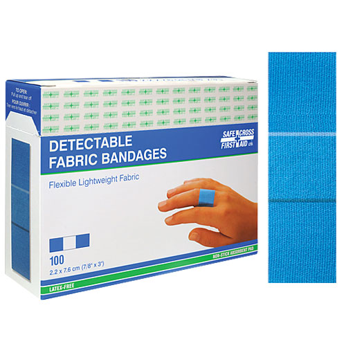 SFC-03197 Blue Fabric Regular Bandages 100/Box