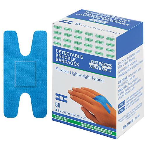 SFC-03198 Blue Fabric Knuckle Bandages 50/box