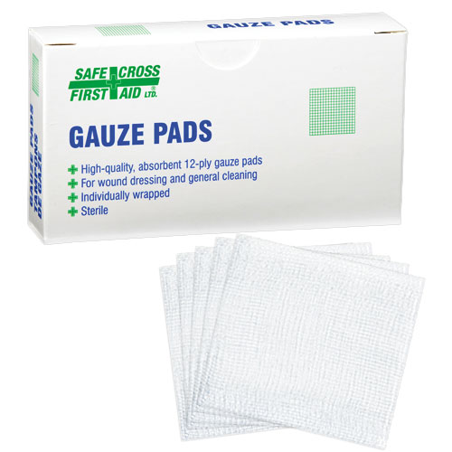 SFC-03761 Sterile Gauze Pads3x3 12Ply Individually Wrapped 6/Box