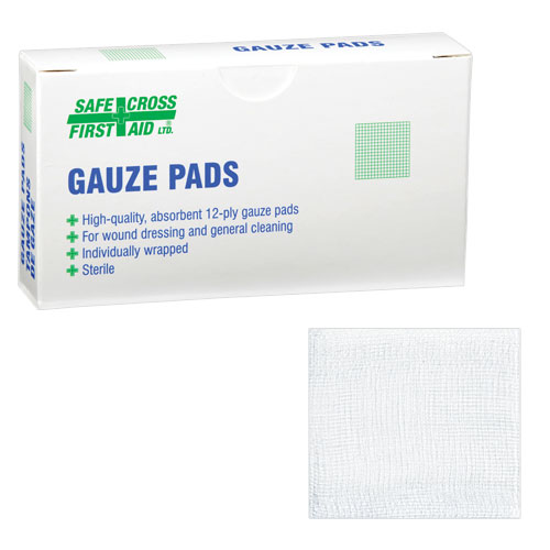SFC-03764 Sterile Gauze Pads 4x4 12Ply Individually Wrapped 4/Box