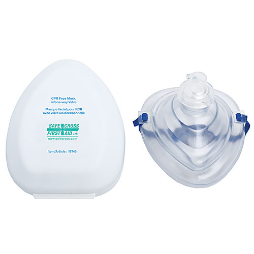 SFC-17746 Cpr Mask With One Way Valve In Plastic Clamshell Reusable