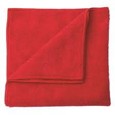 SLX-MF-1616-R Microfibre Cloth Red 16" x 16" 280GSM