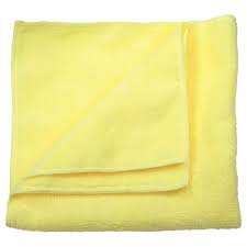 SLX-MF-1616-Y Microfibre Cloth Yellow 16" x 16" 280GSM