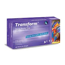 SM-9889A7M#B Aurelia Transform Nitrile Gloves MED- 100/box