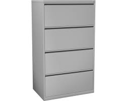 SOF-8364GREY 4 Drawer Lateral Grey Filing Cabinet