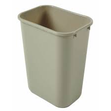 UNC-NA742 Rubbermaid Soft Wastebasket 41q Plastic Beige