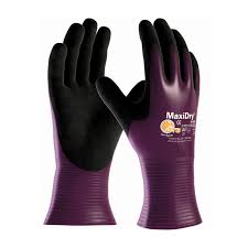 UNC-PIP56-426XL-CN Maxidry Extra Large Nylon/Lycra Liner Purple Black Nitrile Full Coat 10 nch Pair