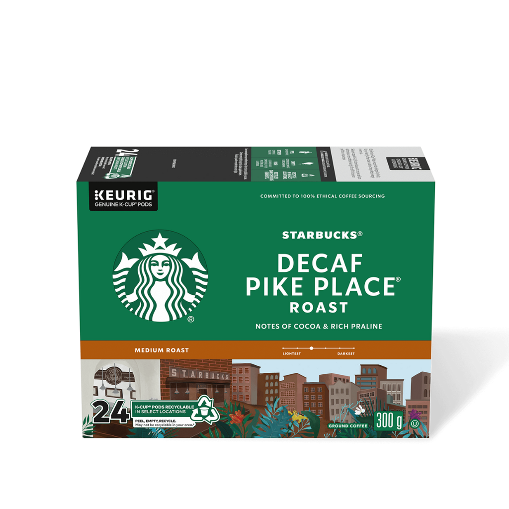 VP-11ST194#B Starbucks *DECAFE* Pikes Place Kcups 24/bx