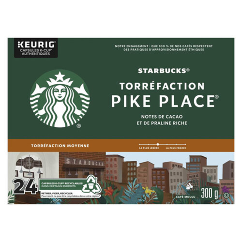 22276#B Starbucks Pike Place Kcups 24/bx