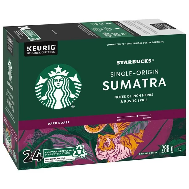 VP-11ST201S#B Starbucks Sumatra Kcups 24/bx