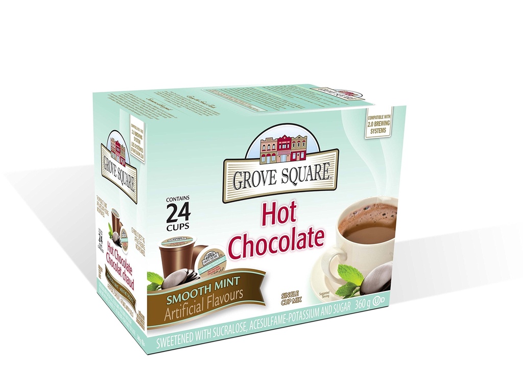 VP-13M1109#B Grove Square Mint Hot Chocolate Kcups 24/bx