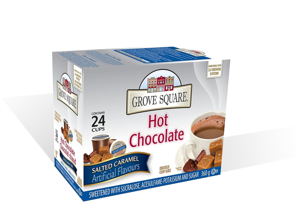 VP-13MI113#B Grove Square Salted Caramel Hot Chocolate Kcups 24/bx