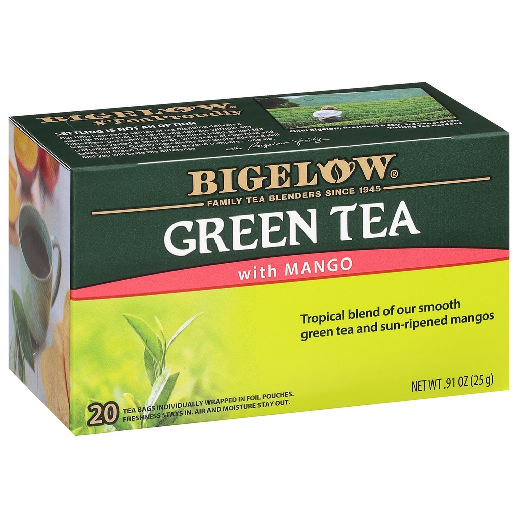 VP-15BG113 Bigelow Green Mango Tea 20/bx