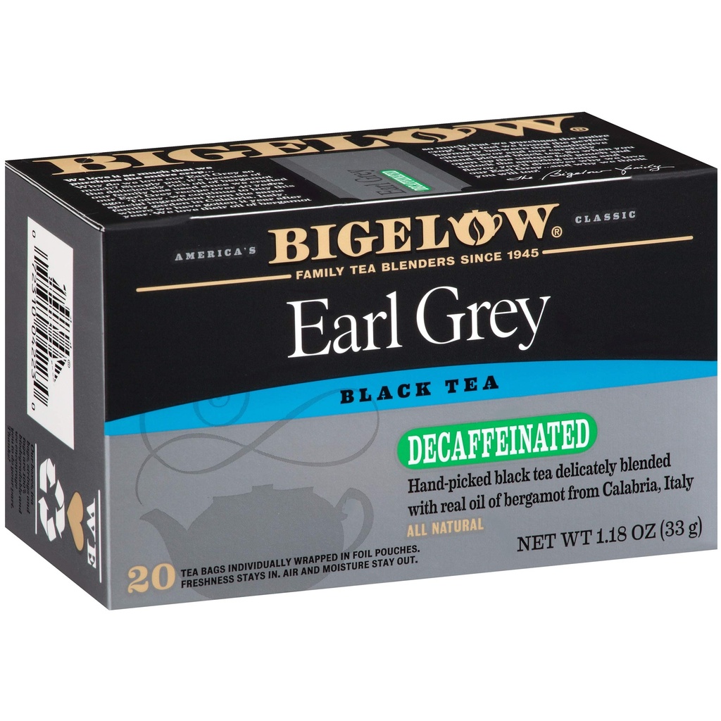 VP-EARGREDEC628#B Bigelow Earl Grey Decafe Tea 20/bx