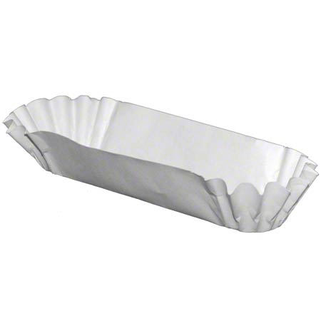 R3-173008505 TH50 8" White Medium Hot Dog Tray 2000/box