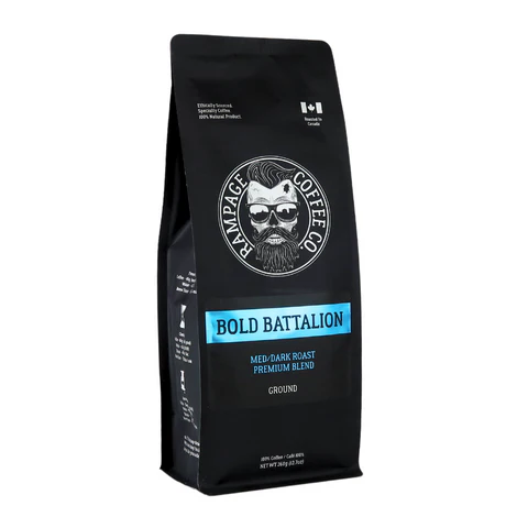 RC-BB340GROUND Rampage Bold Battalion Ground Coffee, 340g Bag