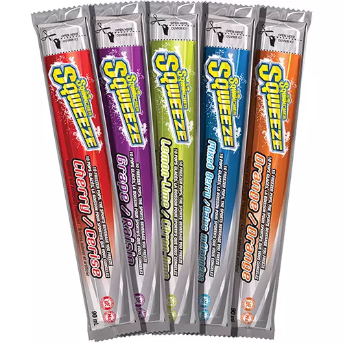 SCN-SAM804#B Sqwincher Freezer Pops Assorted 3-oz 10/bag