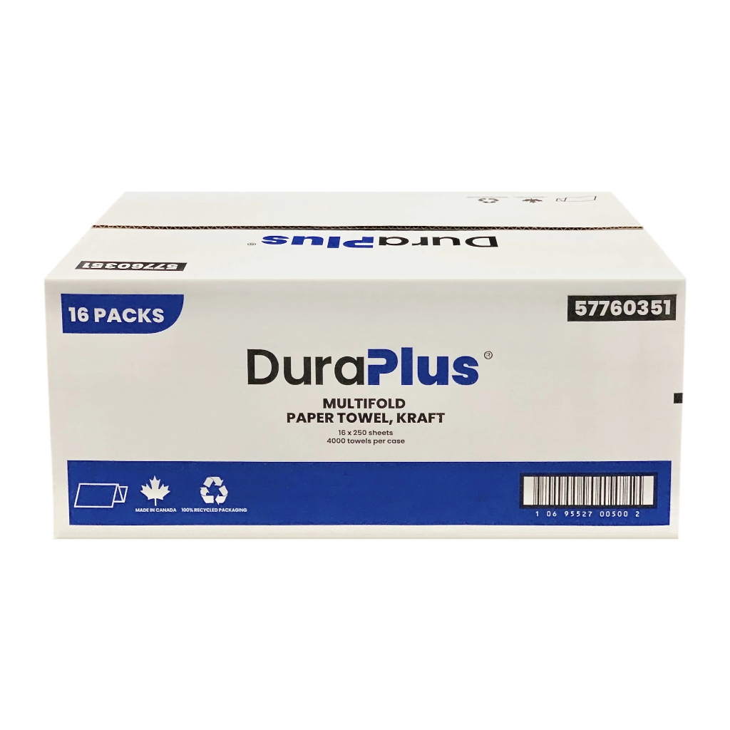 R3-57760351 Dura Plus Kraft Multifold Towel 4000/cs