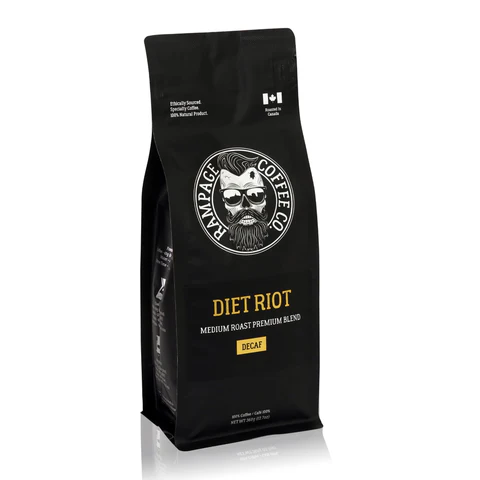 RC-DIETRIOT_G Rampage Diet Riot Ground Coffee, 340g Bag