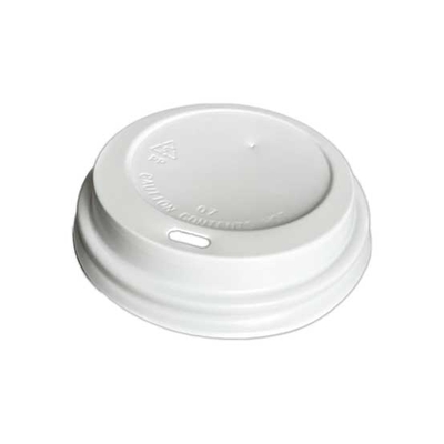 FOR-062869 VBCLLH80DW Vicbay Hot Cup Dome Lid White 8oz 1000/case