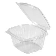 R3-34780055 Genpak AD16 Clear Hinged 16oz Deli Container 200/cs