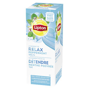 ARA-12298#B Lipton Peppermint Herbal Tea 28 Sachet