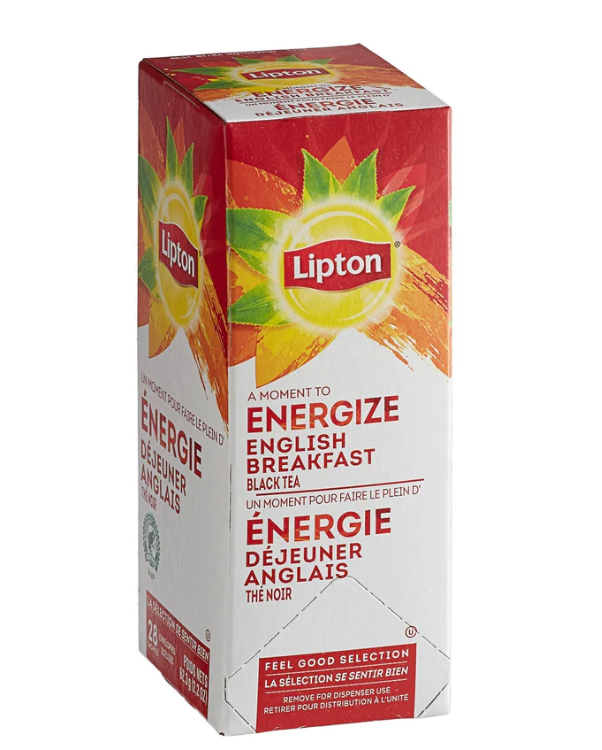 13766#B💔 Lipton English Breakfast Tea 28 sachets x 6/case