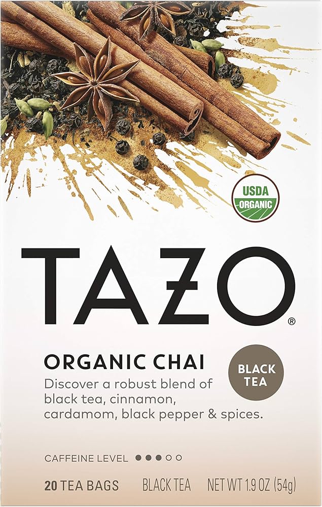 6696#B💔 Tazo Tea Organic Chai 20 sachets x 6/case