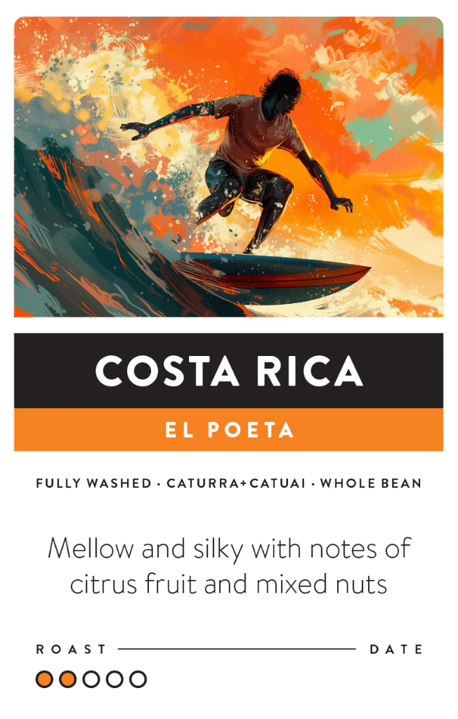 FRA-B1415PP Fratello Costa Rica El Poeta 42x2.5oz Portion Packets