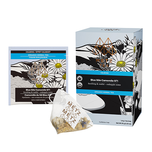 46333#B💔 Metz Luxury Tea Blue Nile Chamomile Tea Bags 25 sachets x 6/case