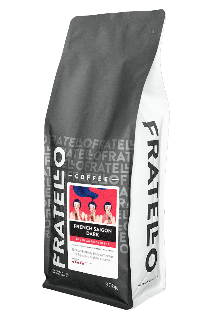 FRA-B1430WB Fratello French Saigon Dark 5LB Beans