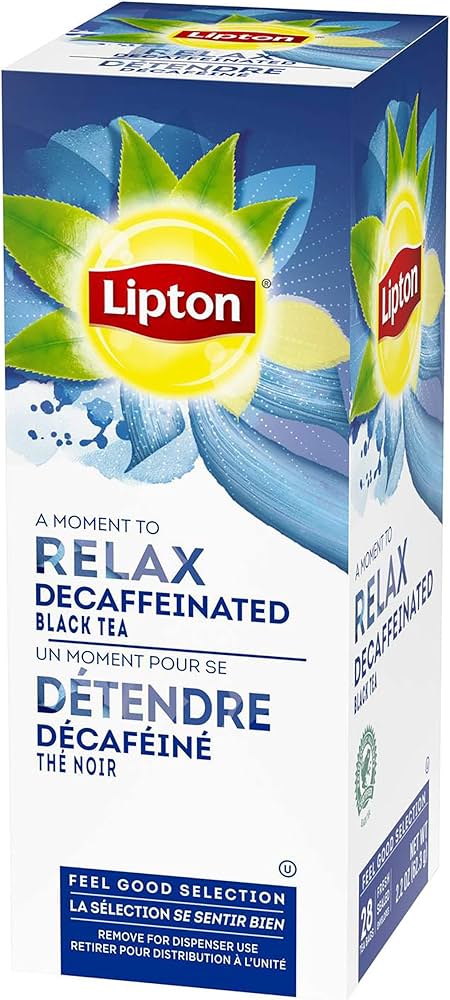 17094#B Lipton Decaffeinated Black Tea 28 Sachet