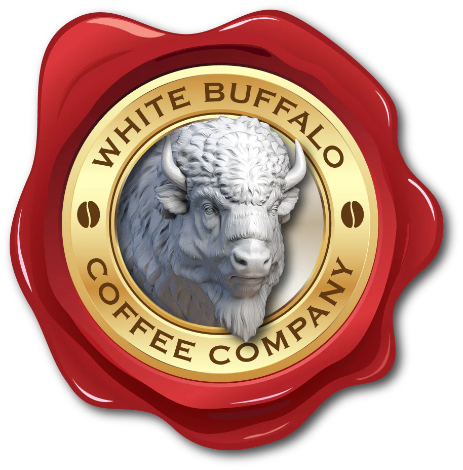 46634#B White Buffalo Espresso Beans 1lb Bag