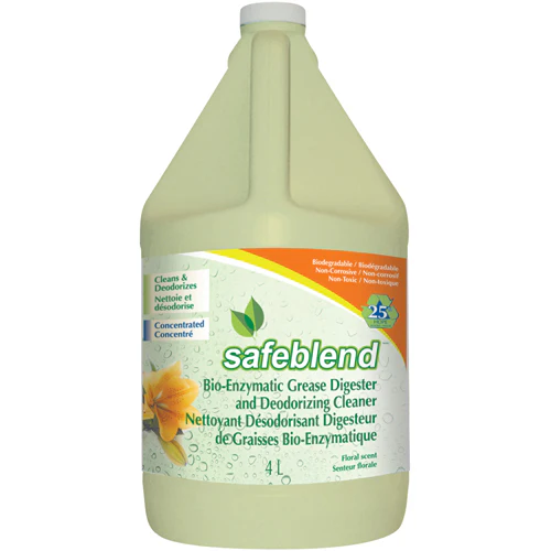 FOR-452837#B Safeblend Bioenzymatic Grease Digester & Deodorizing Cleaner 4L