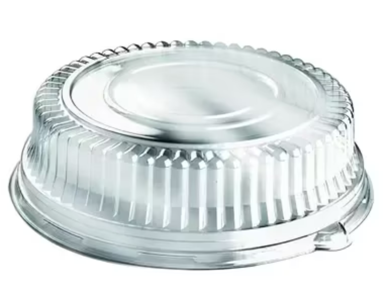 FOR-068549S Vicbay 12" Cater Tray Lid, Round, PLTR, Clear, High Dome, 36/case