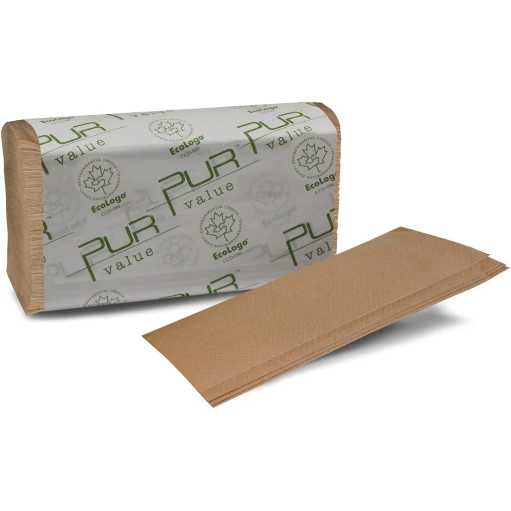 FOR-101452 PUR Value Singlefold Kraft Towel 4000/case