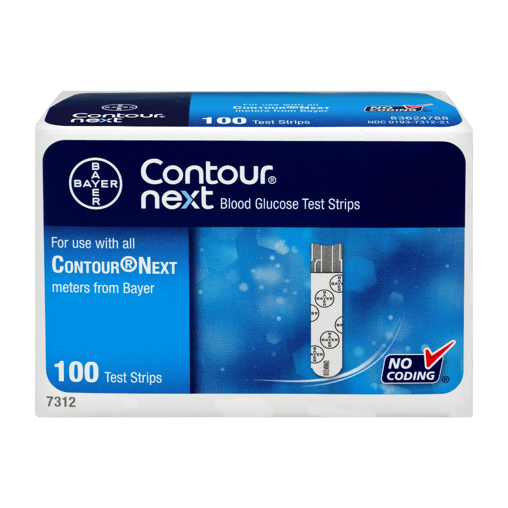 IS-7322 Bayer Contour Glucose Test Strips 100/box