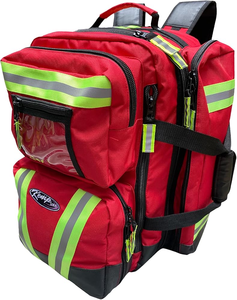 IS-10-115 Kemp Ultimate EMS Red Backpack